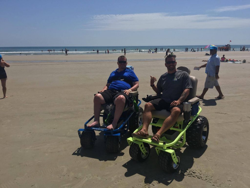 Beach mobility rentals oceans of hope paralyzed veterans of America Charlie Merritt