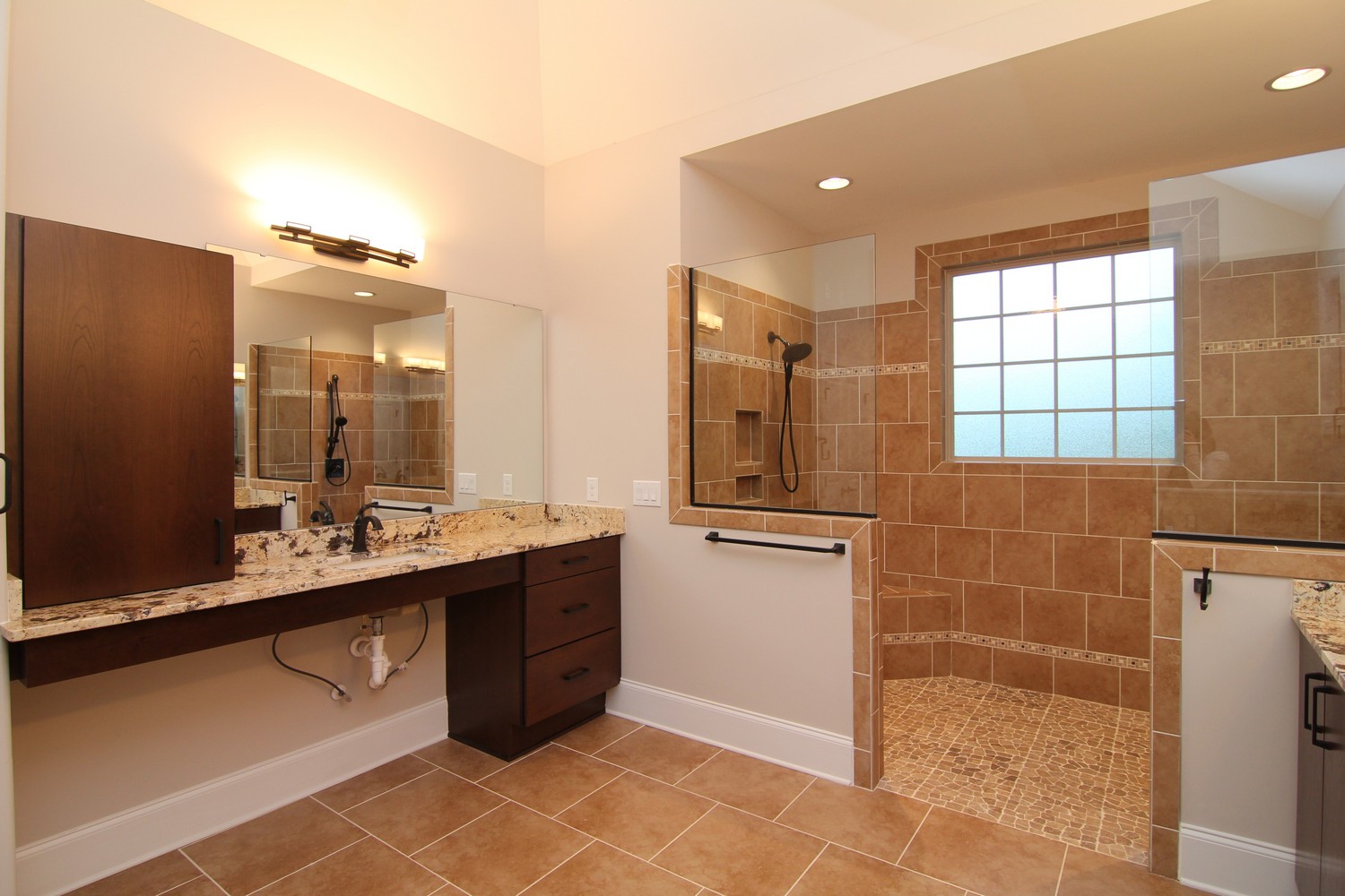 Example of a modified wheelchair accessible bathroom.